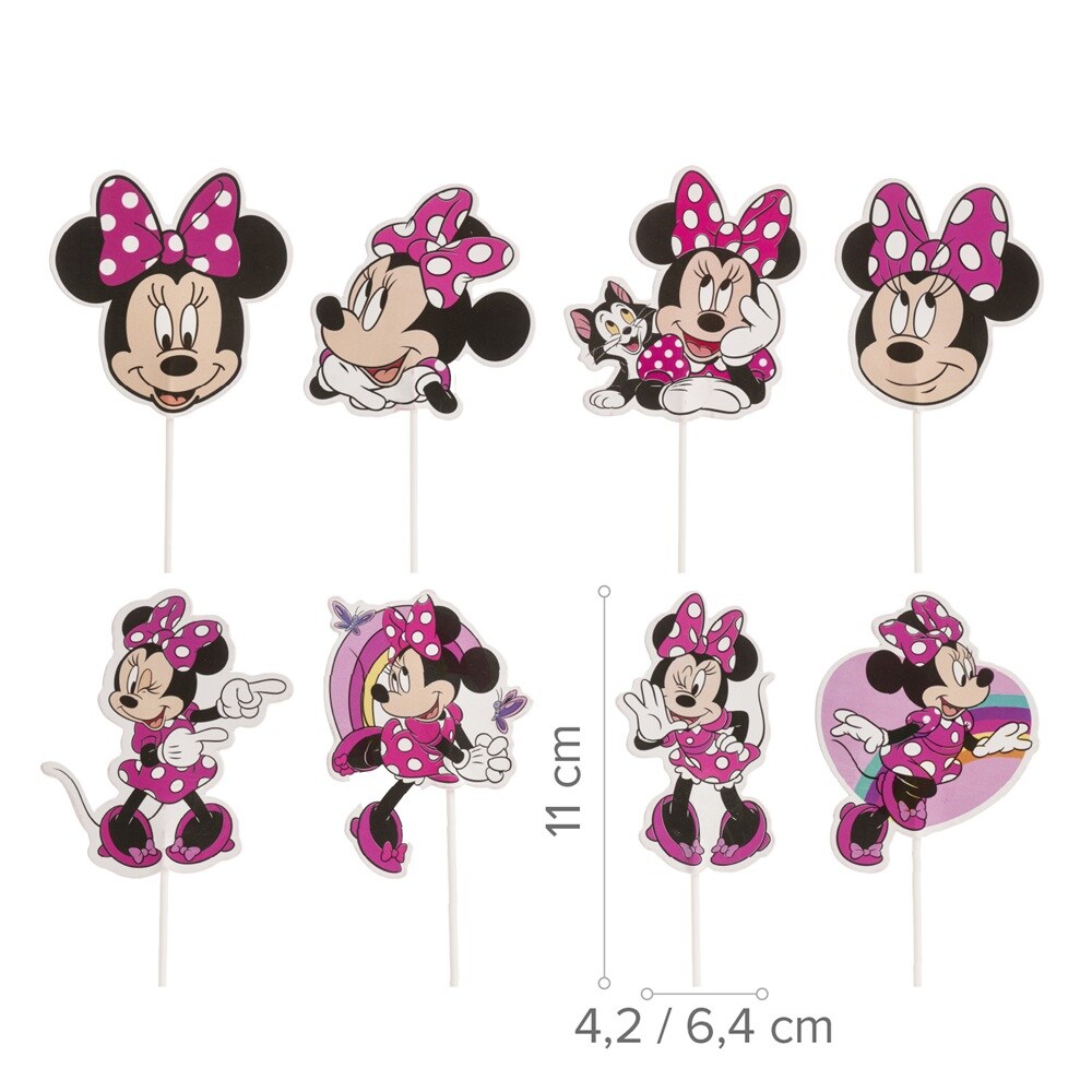 Minnie Mouse - Caketoppers 16 stuks