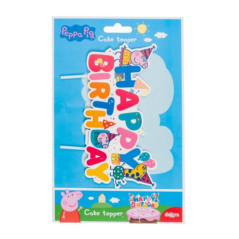 Peppa Pig - Caketopper Happy Birthday