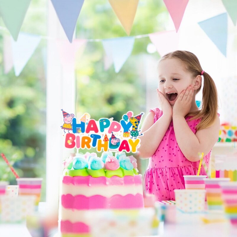 Peppa Pig - Caketopper Happy Birthday