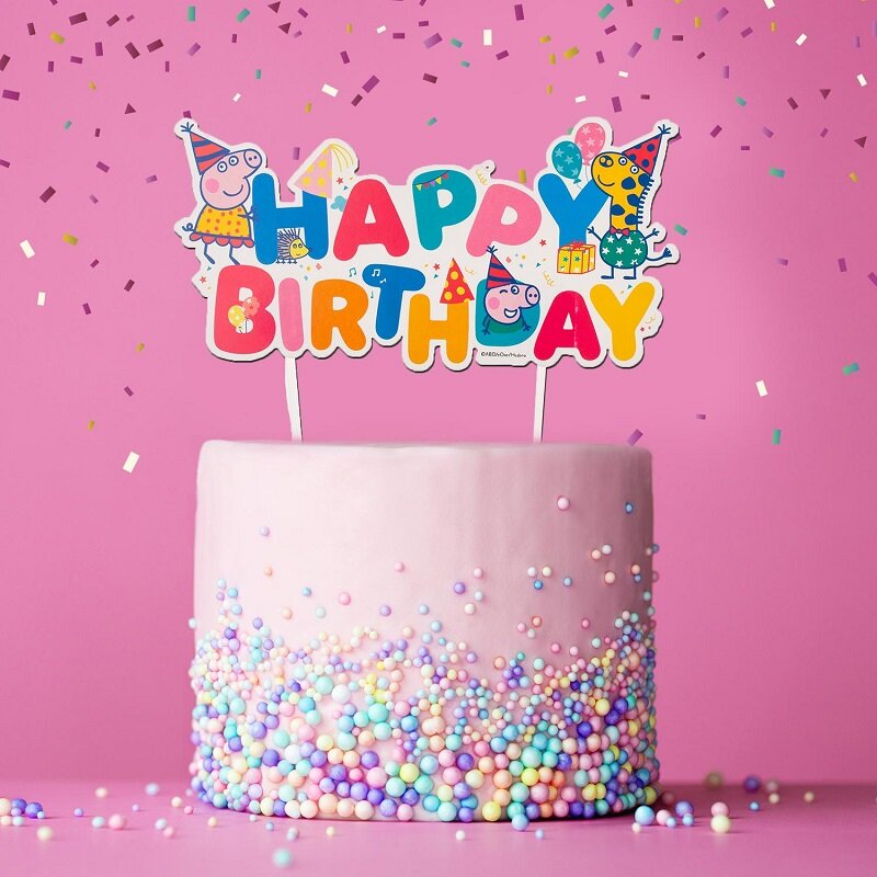 Peppa Pig - Caketopper Happy Birthday