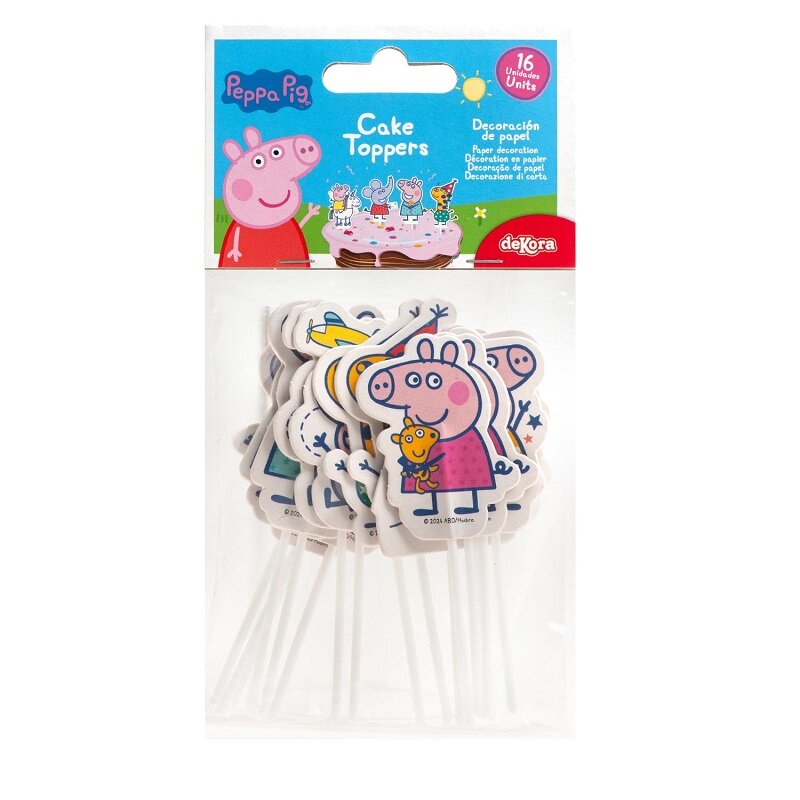 Peppa Pig - Caketoppers 16 stuks