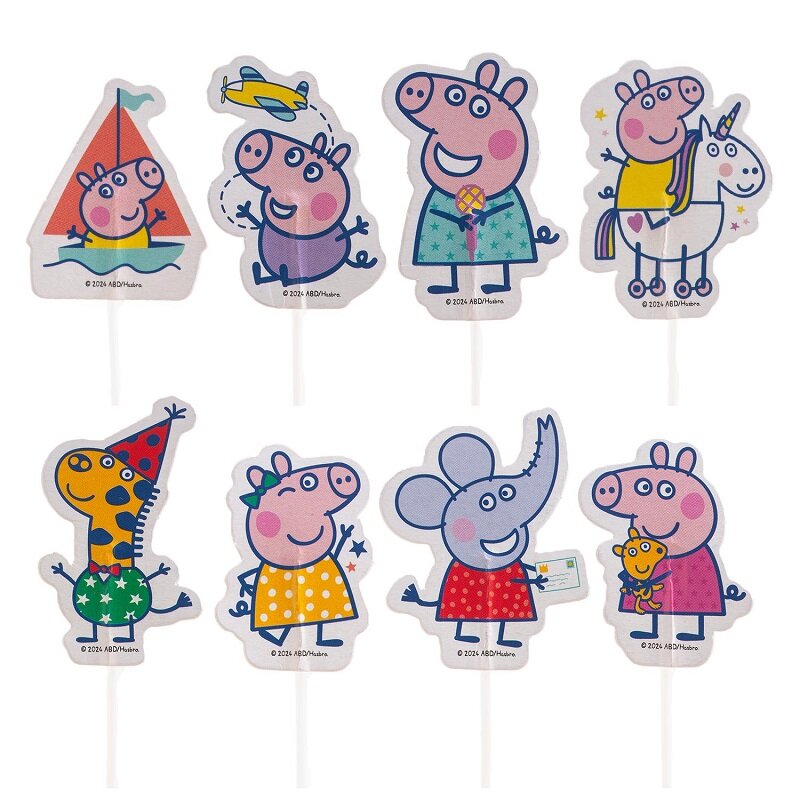 Peppa Pig - Caketoppers 16 stuks