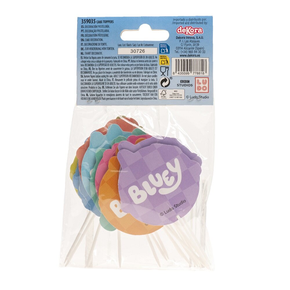 Bluey Caketoppers 16 stuks