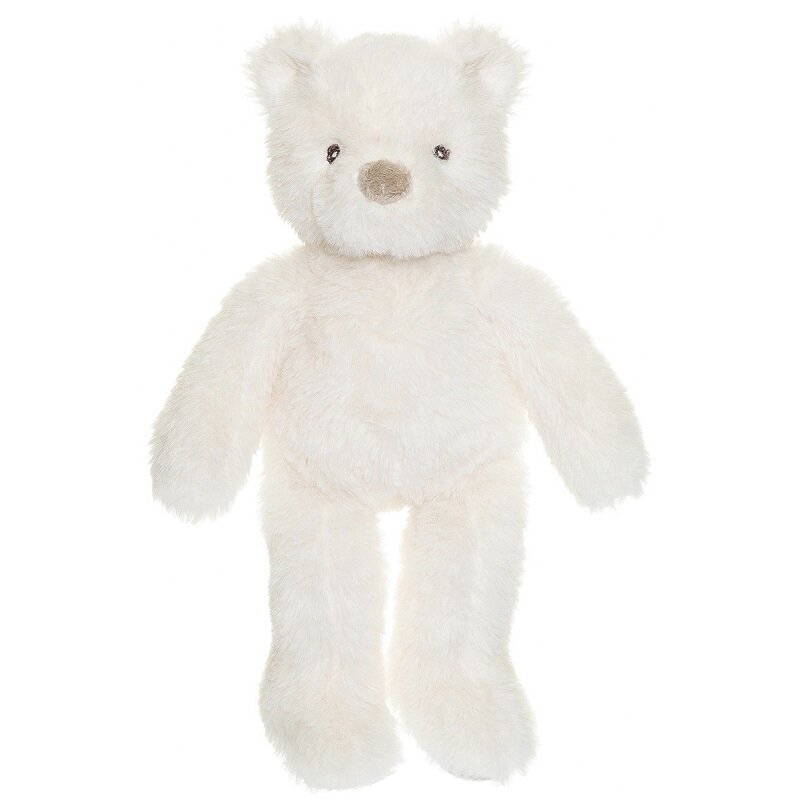 Pluche Knuffel Teddybeer Wit 25 cm