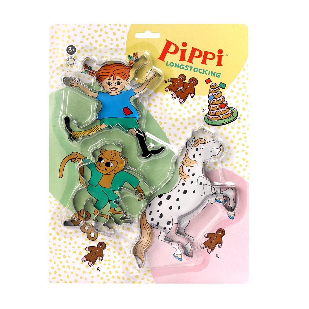 Pippi Langkous Uitsteekvormpjes 3 stuks