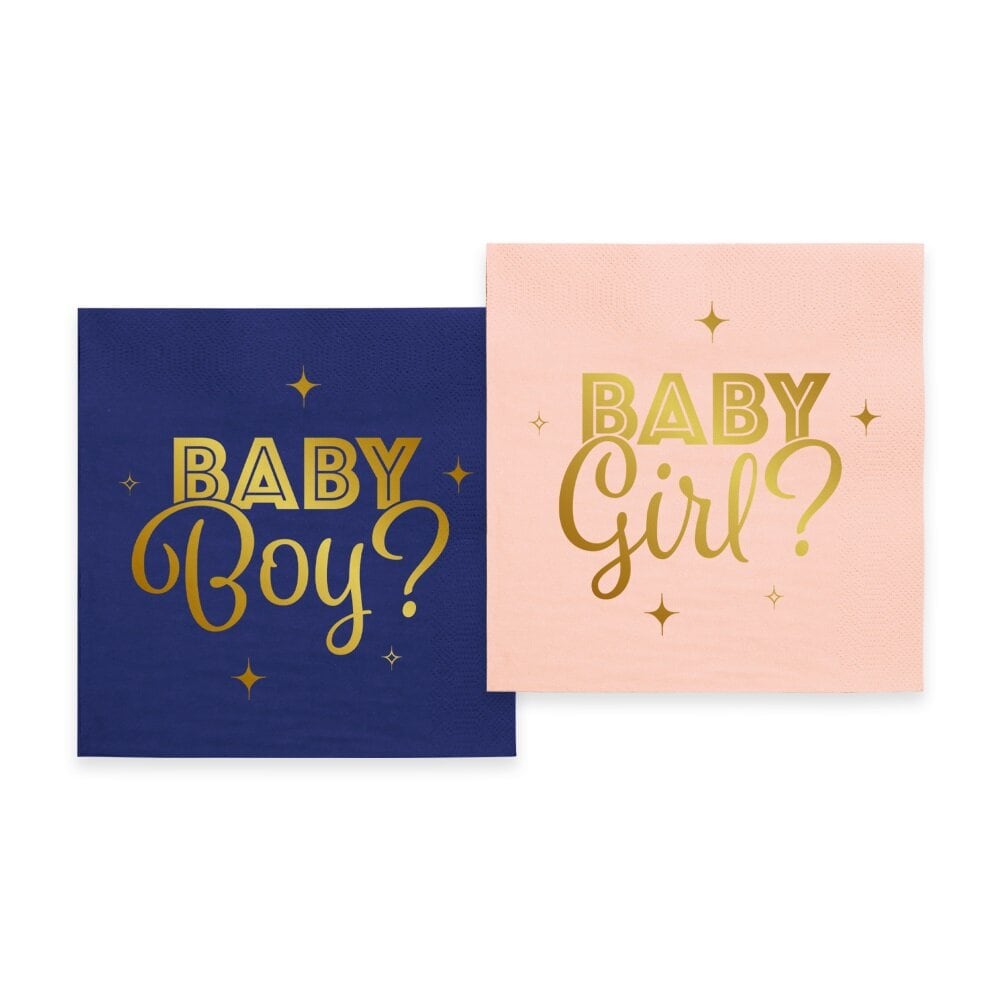 Gender Reveal Servetten 20 stuks