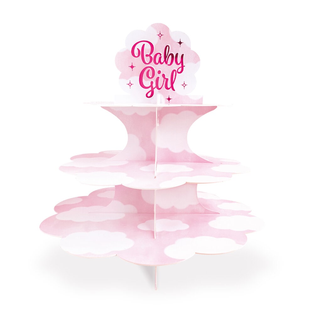 Baby Girl Cupcakestandaard