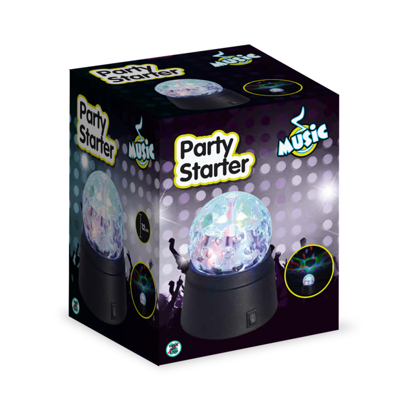 Discobal met LED-lichten