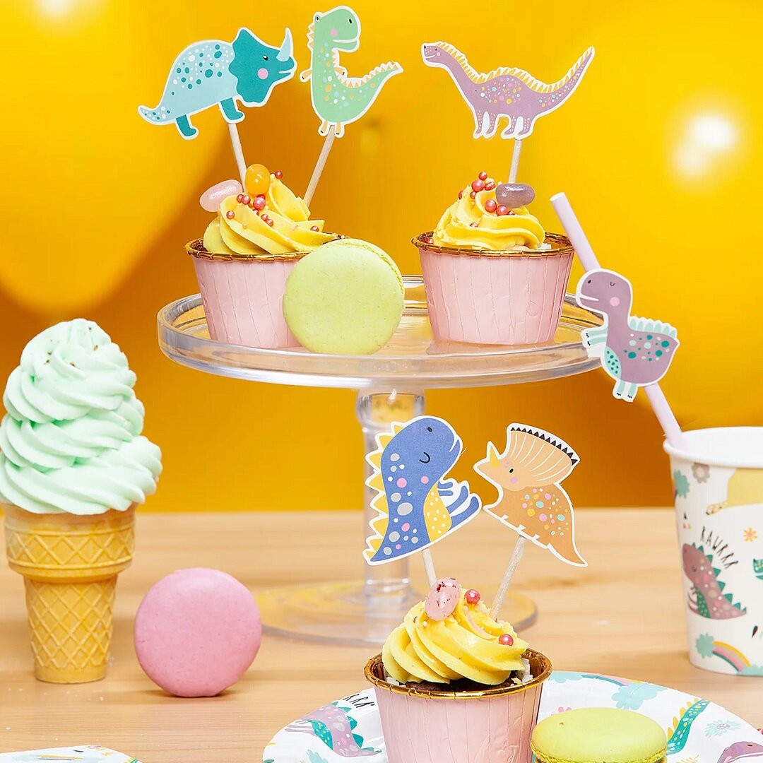 Dinosaurus Caketoppers 6 stuks