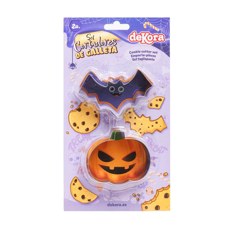 Koekvormpjes Halloween - Pompoen & Vleermuis 2 stuks