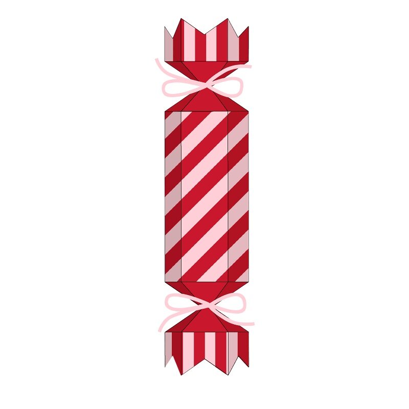 Cadeauverpakkingen Kerstcrackers 4 stuks