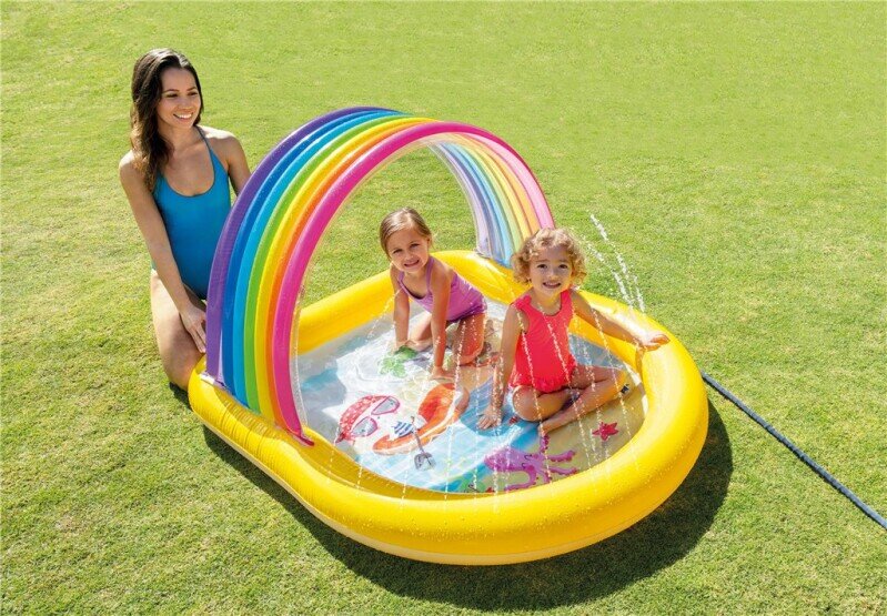Intex Spuitbad Regenboog 147 cm