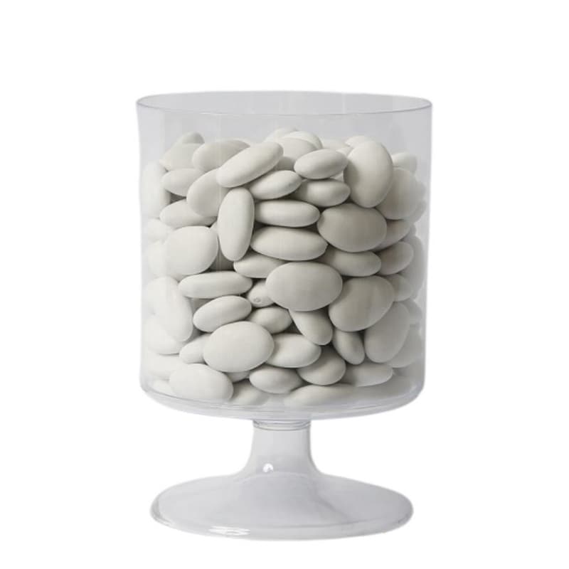 Snoepschaal van plastic op voet 18 cm