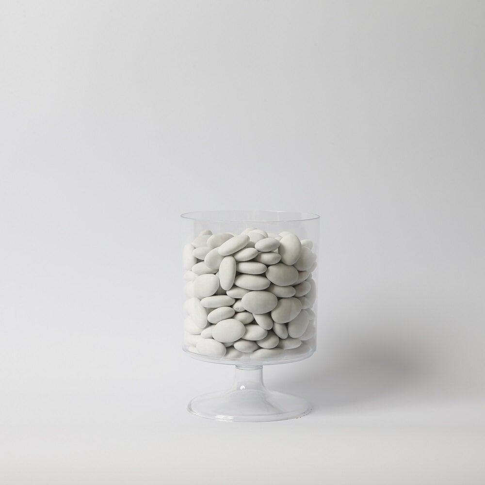 Snoepschaal van plastic op voet 18 cm