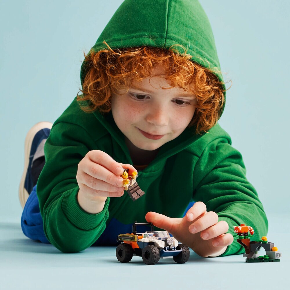 LEGO City - Jungleonderzoekers: rode panda-missie met terreinwagen 6+