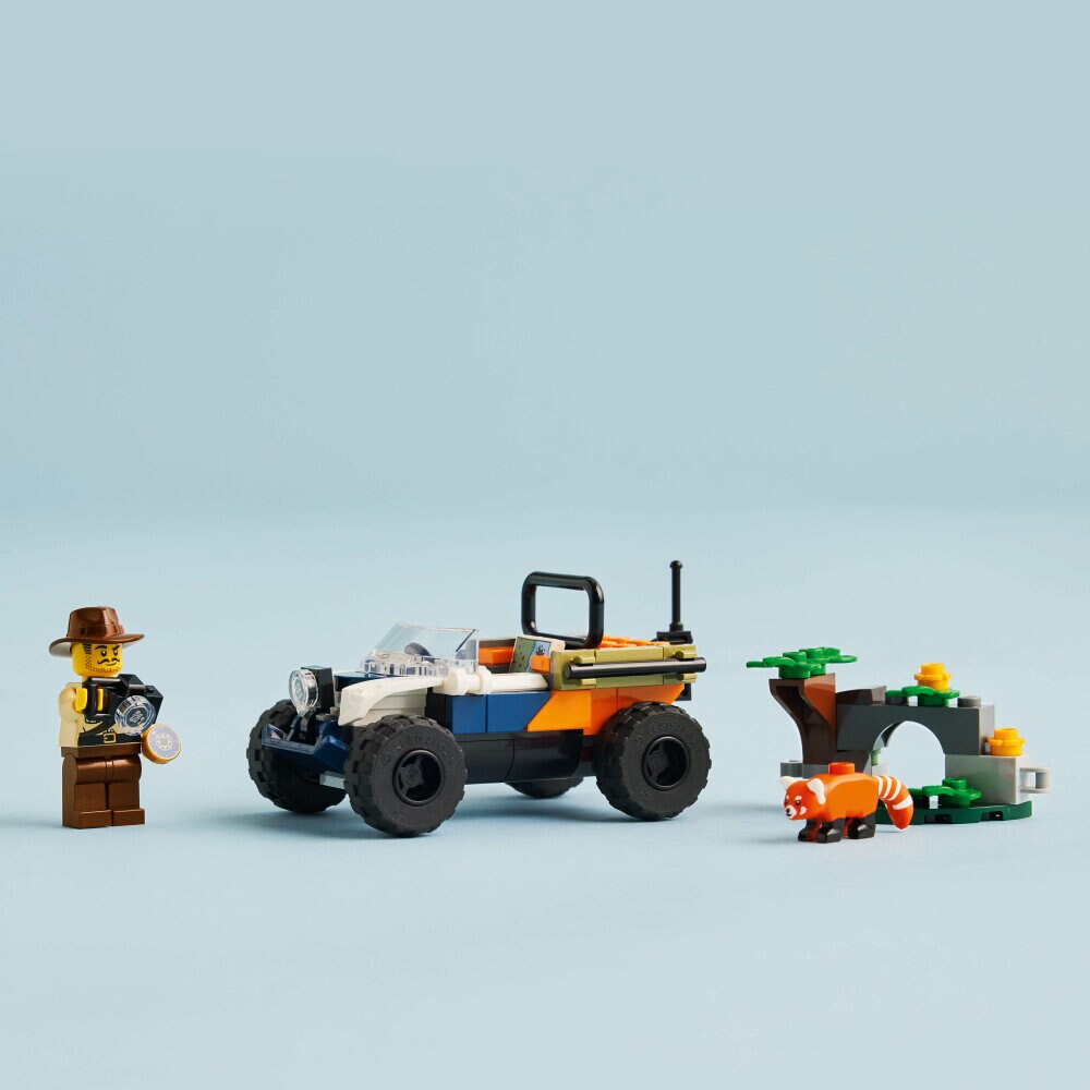 LEGO City - Jungleonderzoekers: rode panda-missie met terreinwagen 6+