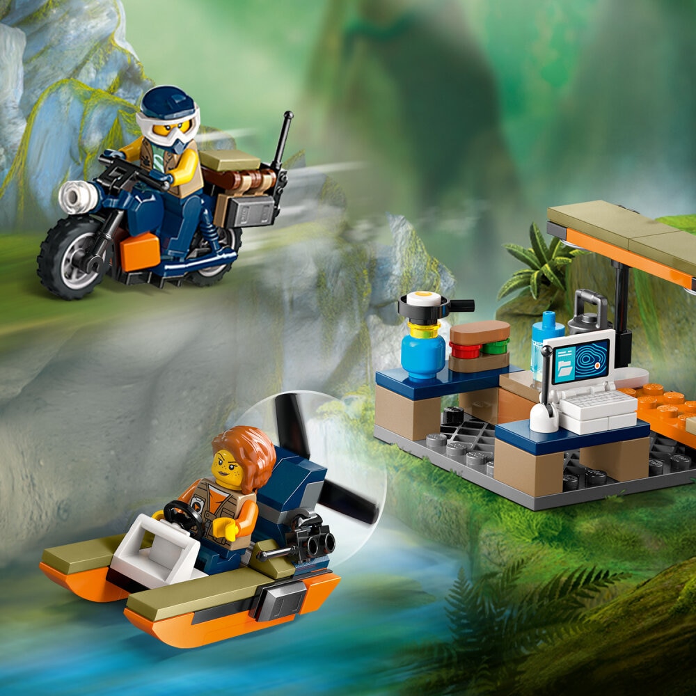 LEGO City - Jungleonderzoekers: helikopter bij de basis 8+