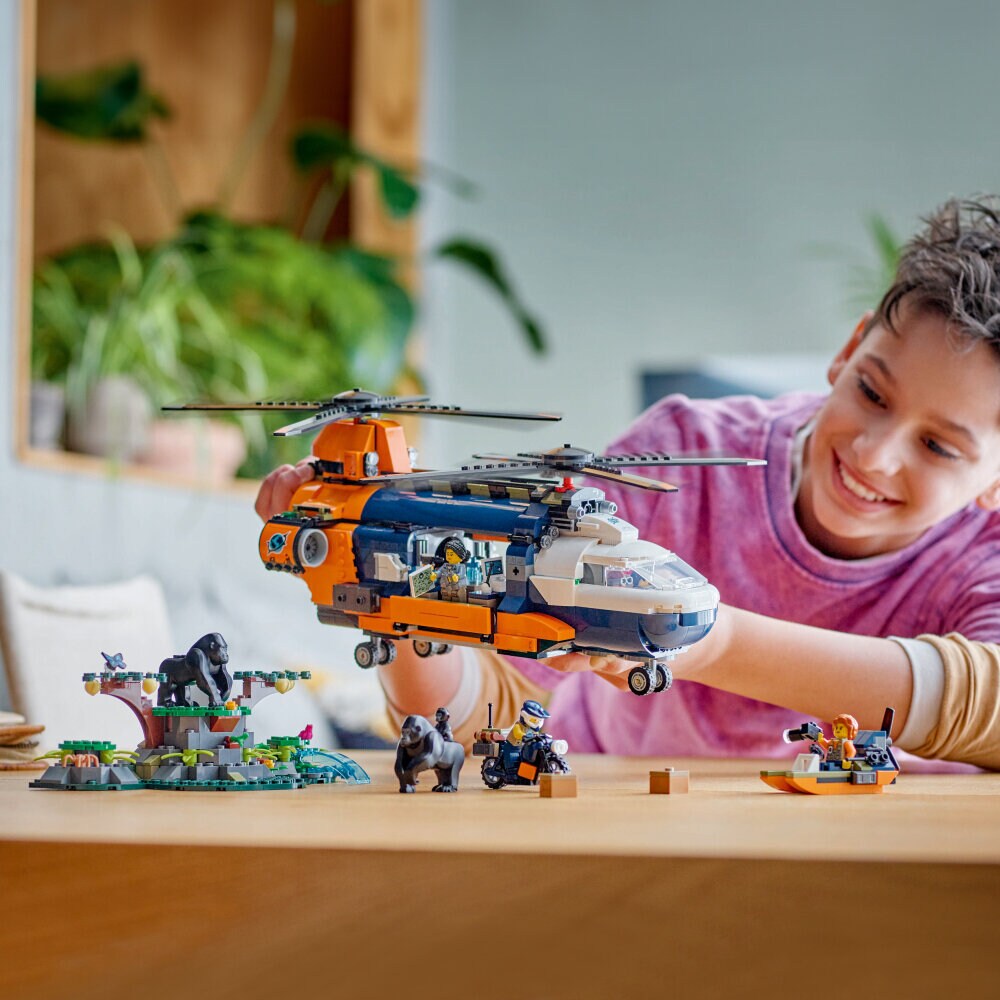 LEGO City - Jungleonderzoekers: helikopter bij de basis 8+