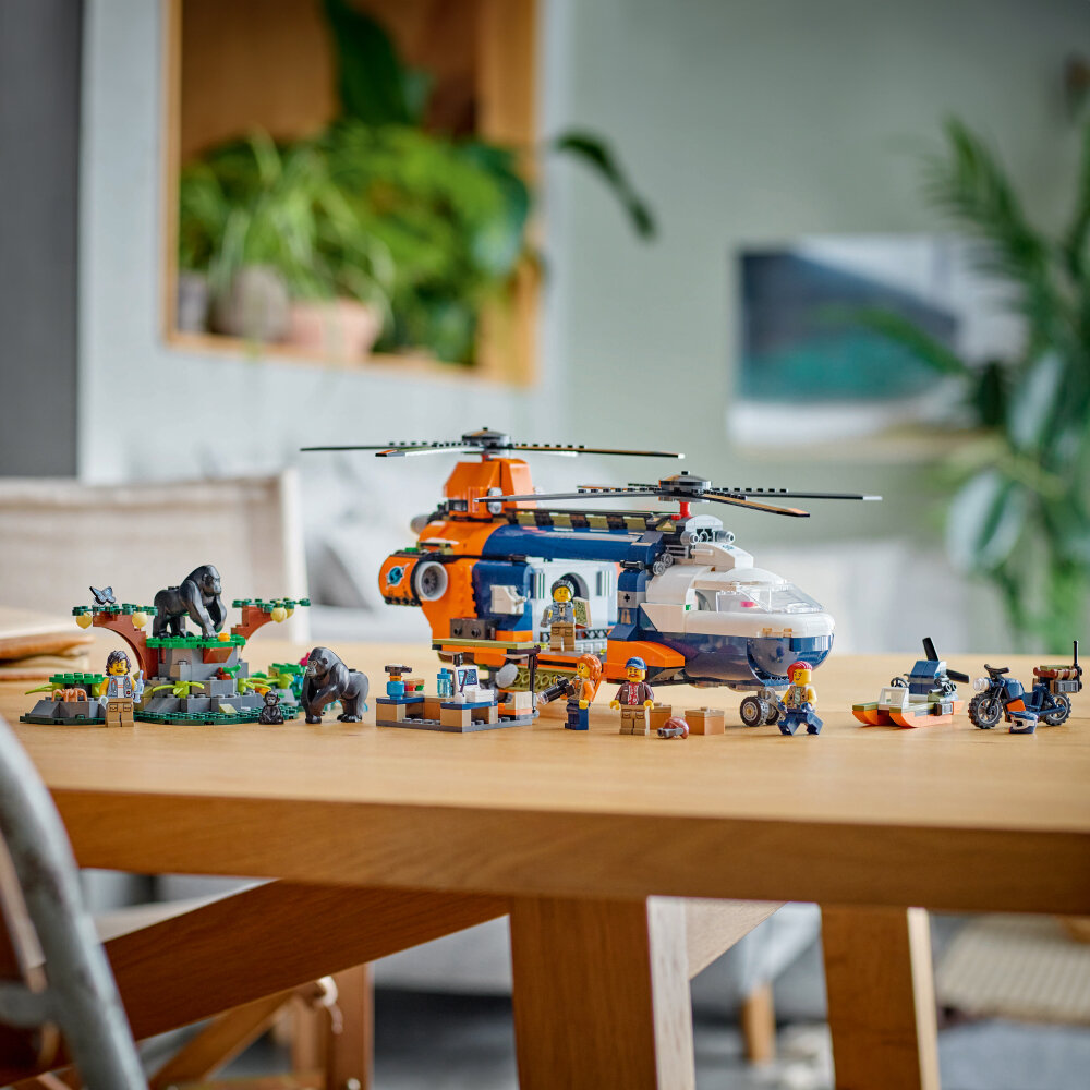 LEGO City - Jungleonderzoekers: helikopter bij de basis 8+