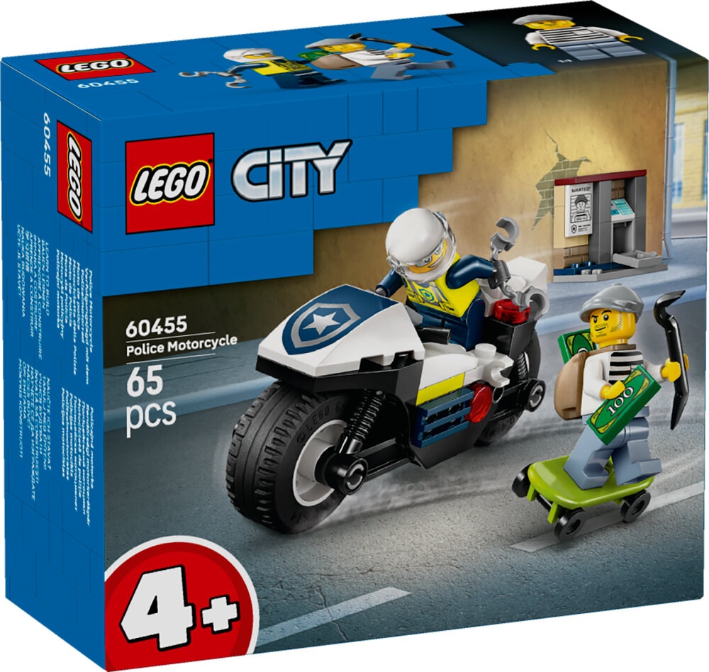 LEGO City - Achtervolging op politiemotor 4+