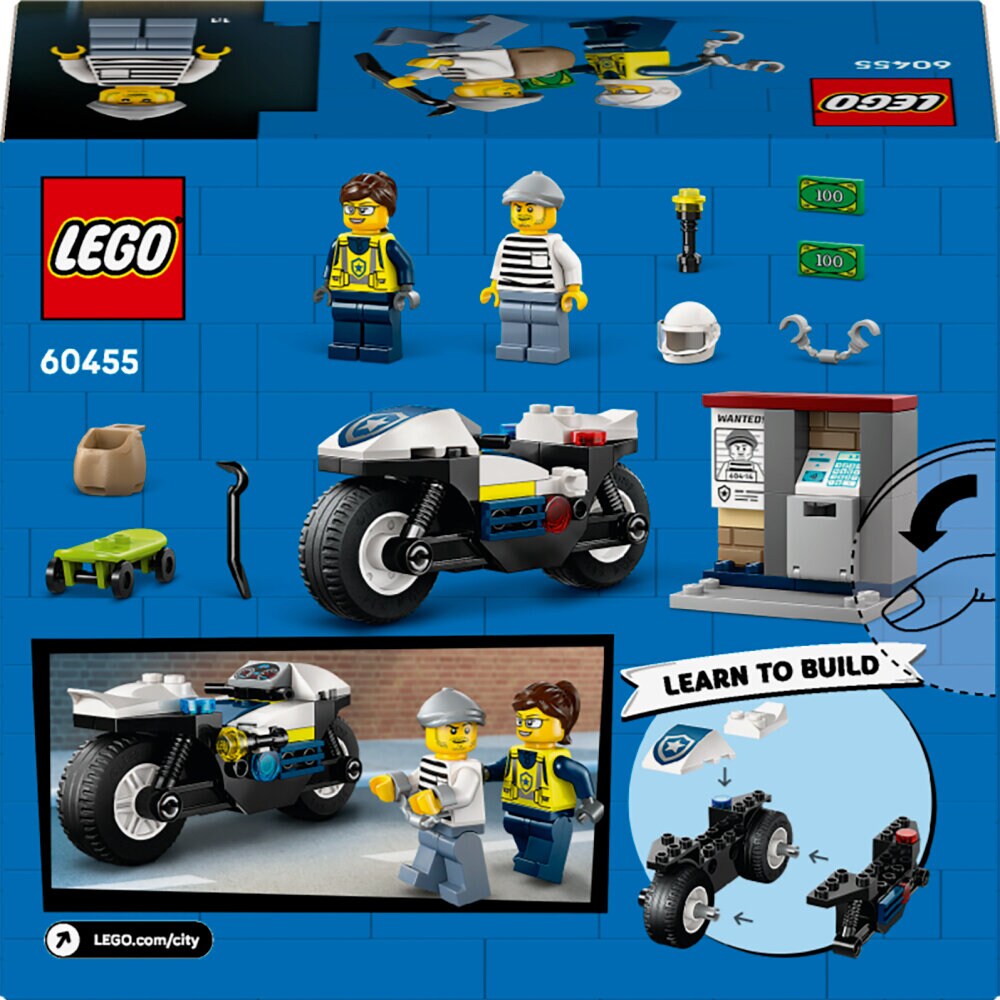 LEGO City - Achtervolging op politiemotor 4+