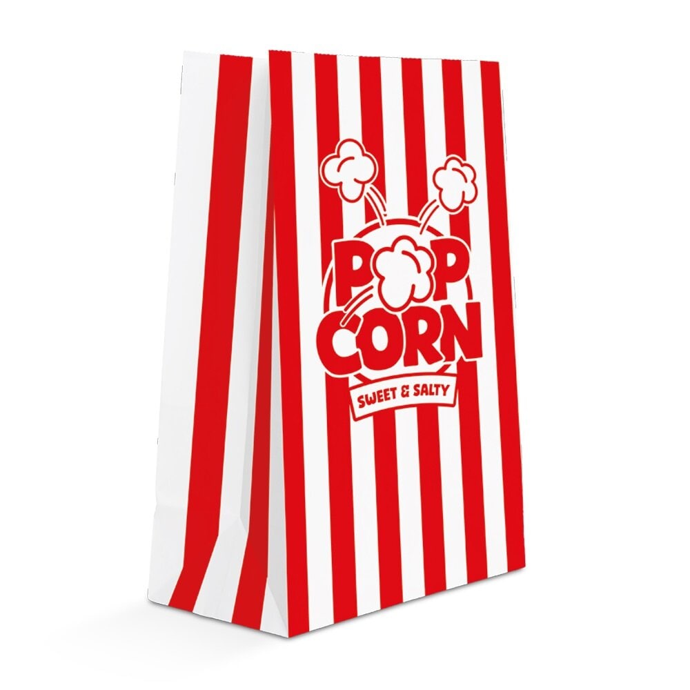 Klassieke Popcorn zakjes 8 stuks