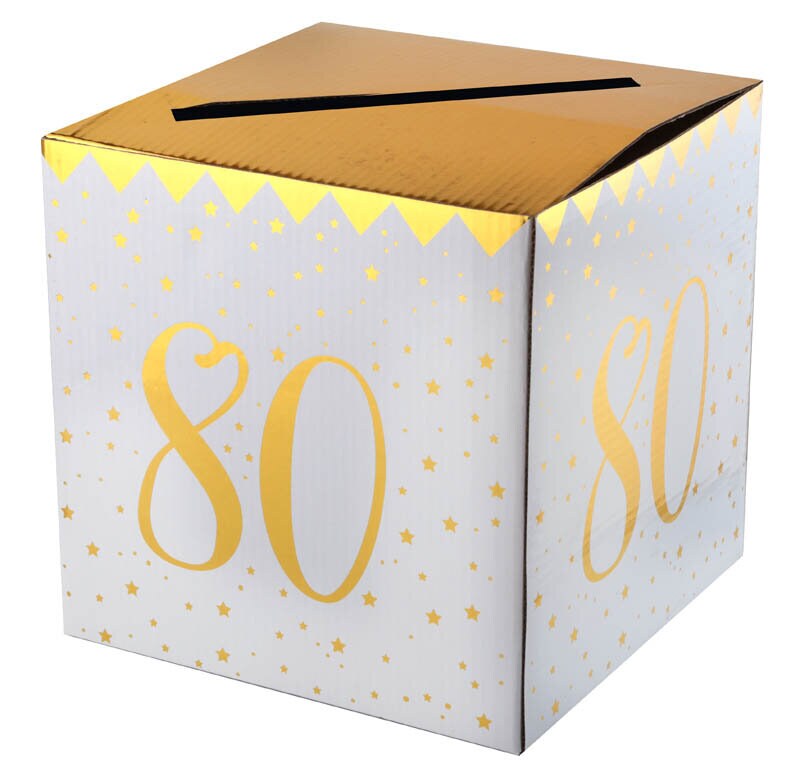 Cadeaudoos voor de 80ste verjaardag