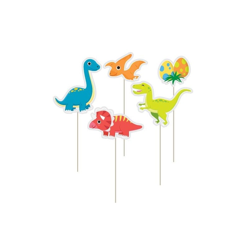 Dinosaurus Caketoppers 12 stuks