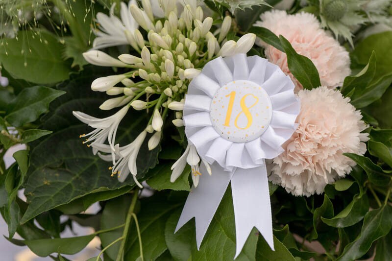 Decoratieve rozet voor 30 jaar