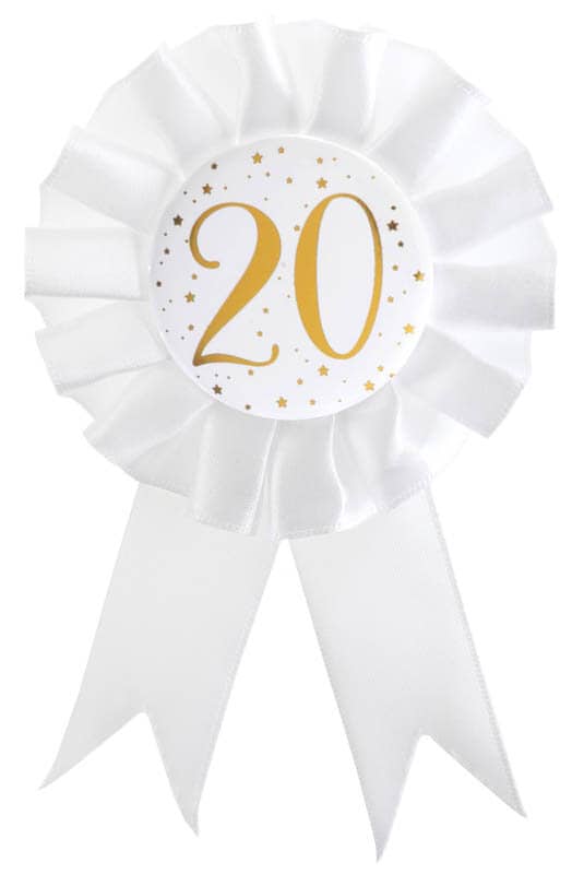 Decoratieve rozet voor 20 jaar