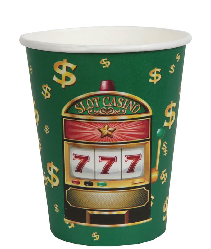 Casino - Papieren bekers 10 stuks