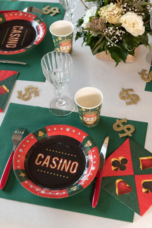 Casino - Papieren bekers 10 stuks