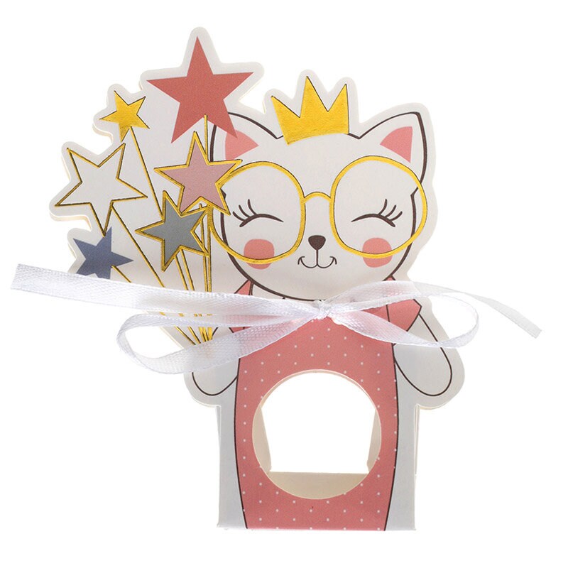 Kitty Party - Cadeaudoosjes roze 6 stuks