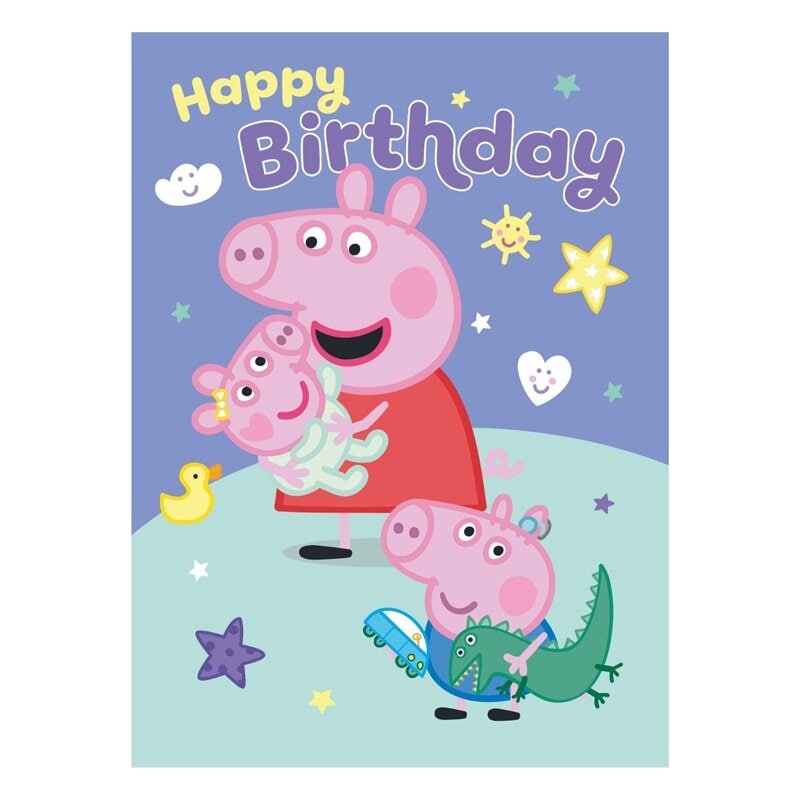 Peppa Pig Happy Birthday Verjaardagskaart