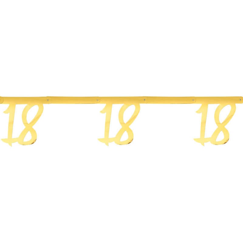 Gouden slinger 18-jarig feest 250 cm