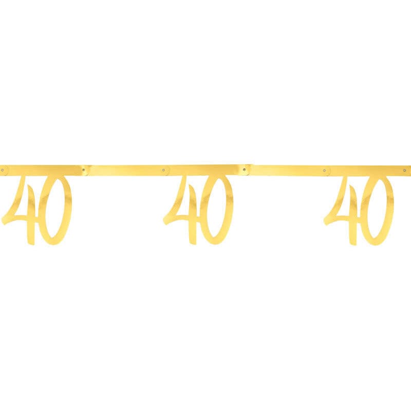 Gouden slinger 40-jarig feest 250 cm