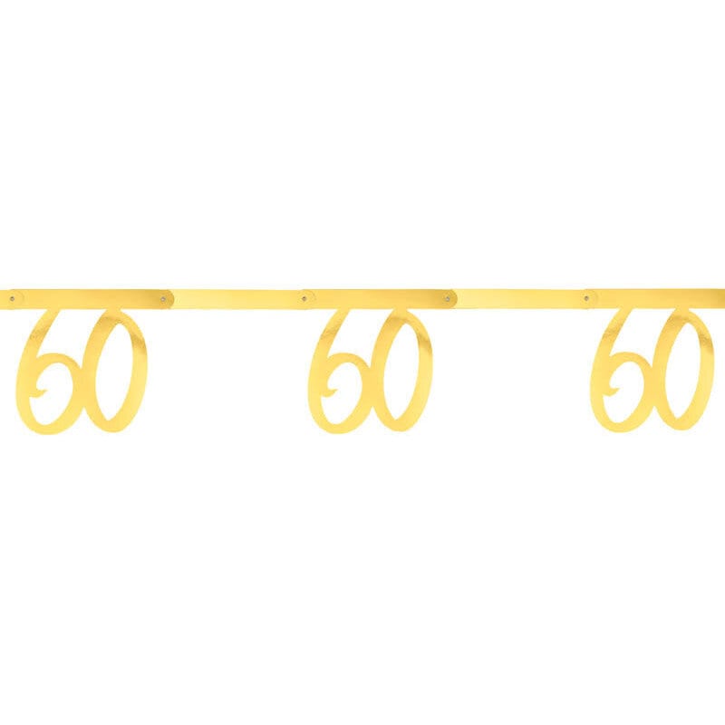 Gouden slinger 60-jarig feest 250 cm