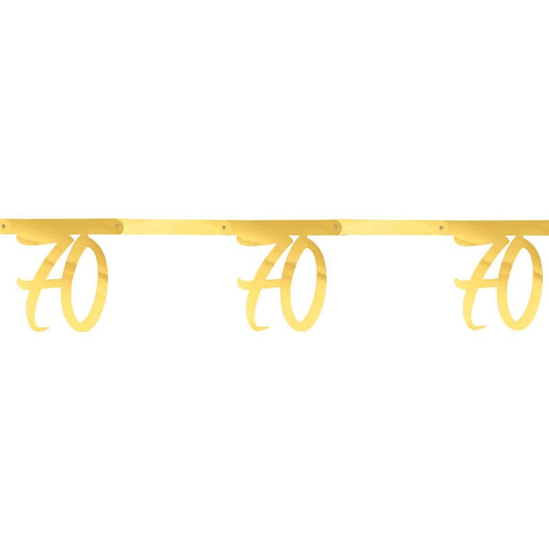 Gouden slinger 70-jarig feest 250 cm