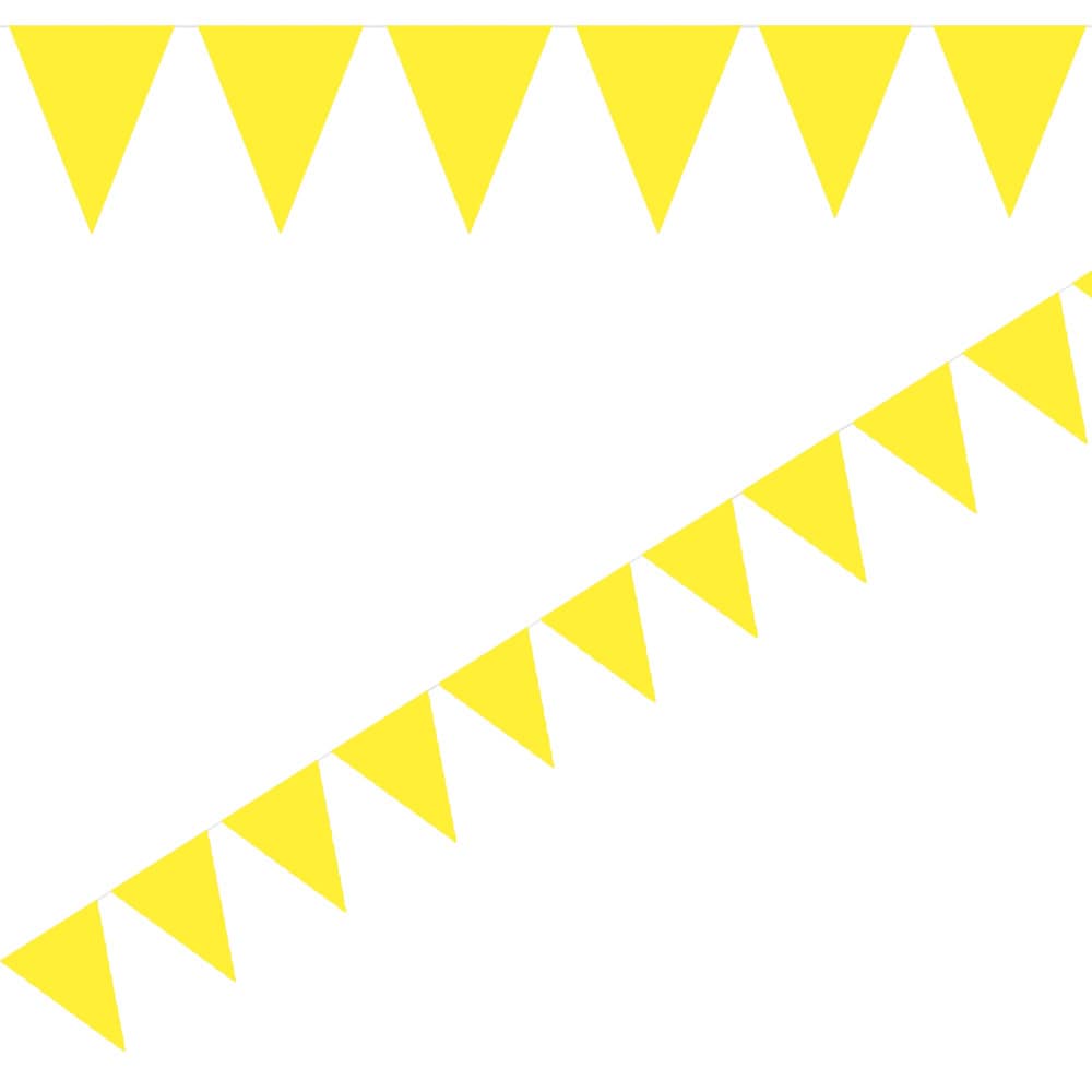 Vlaggenlijn Mini - Geel 3 meter