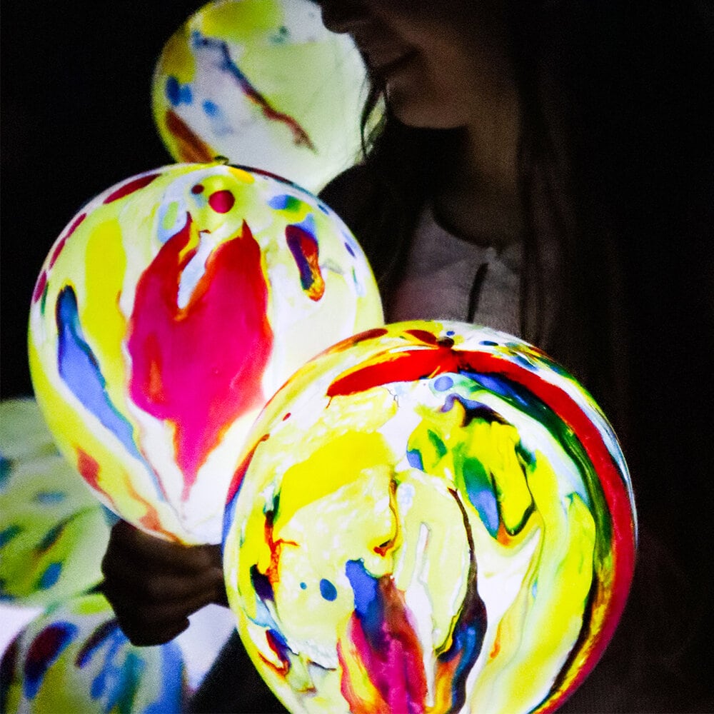LED-ballonnen Disco Marble 5 stuks