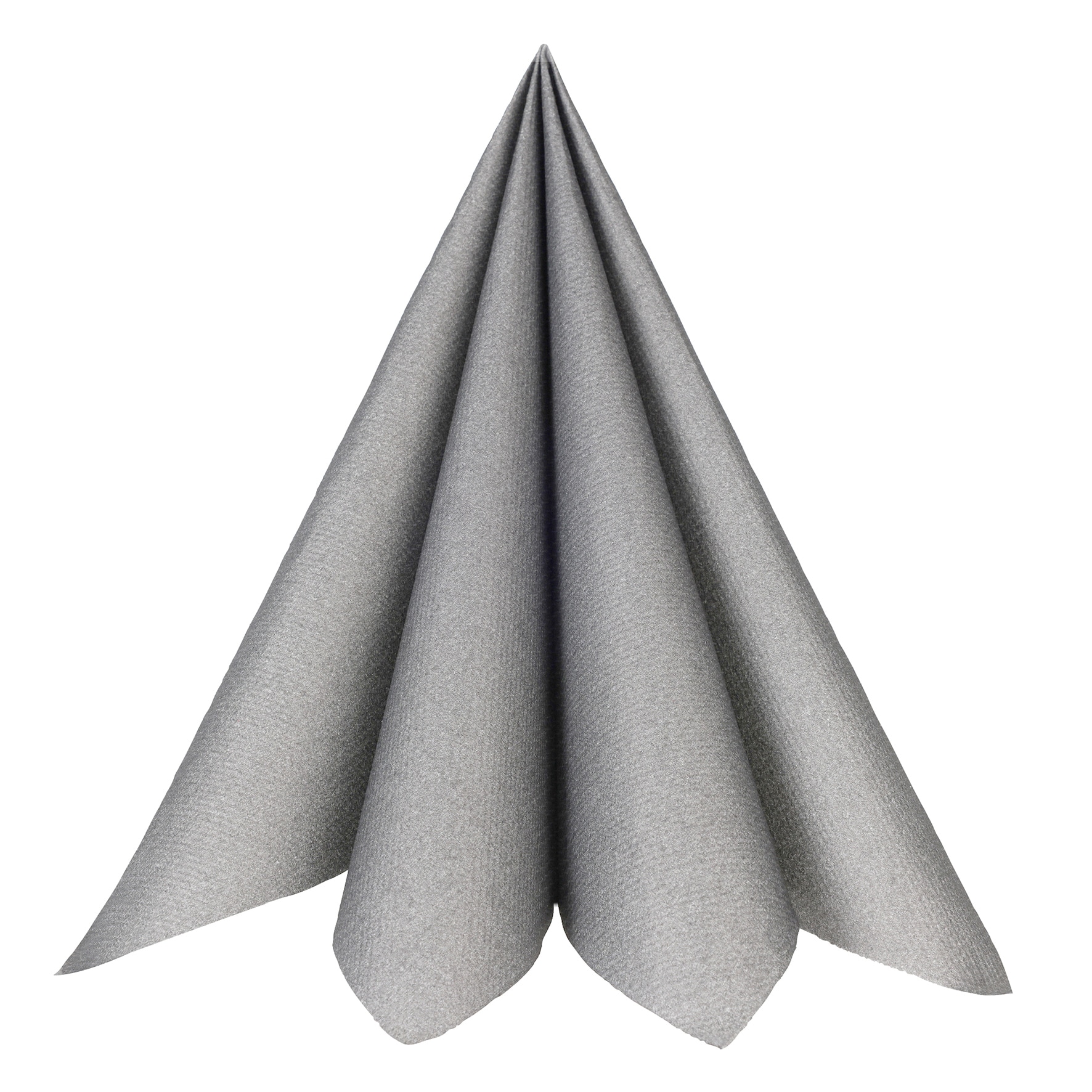 Servetten Premium Textiel Structuur 40 cm - Zilver 20 stuks