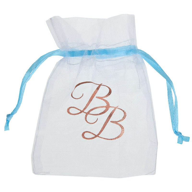 Baby Boy - Organza zakjes 6 stuks