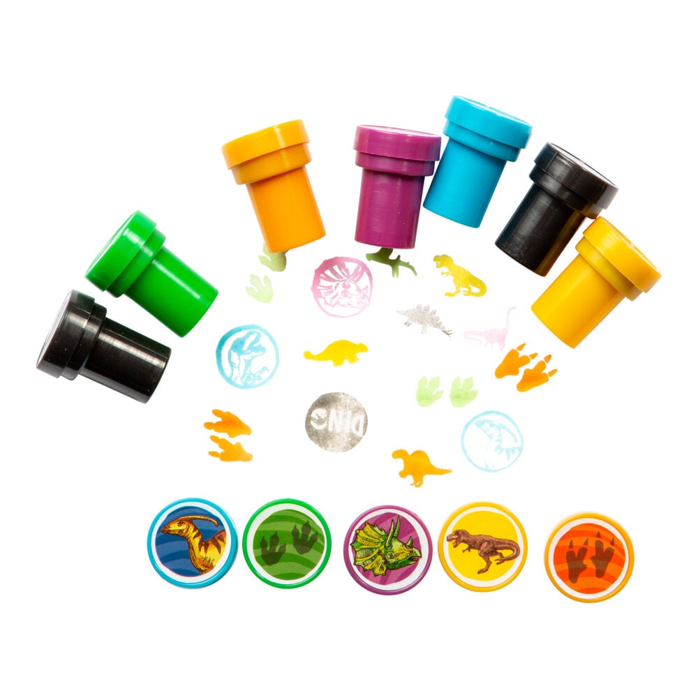 Stempelset Dinosaurus 12 stuks
