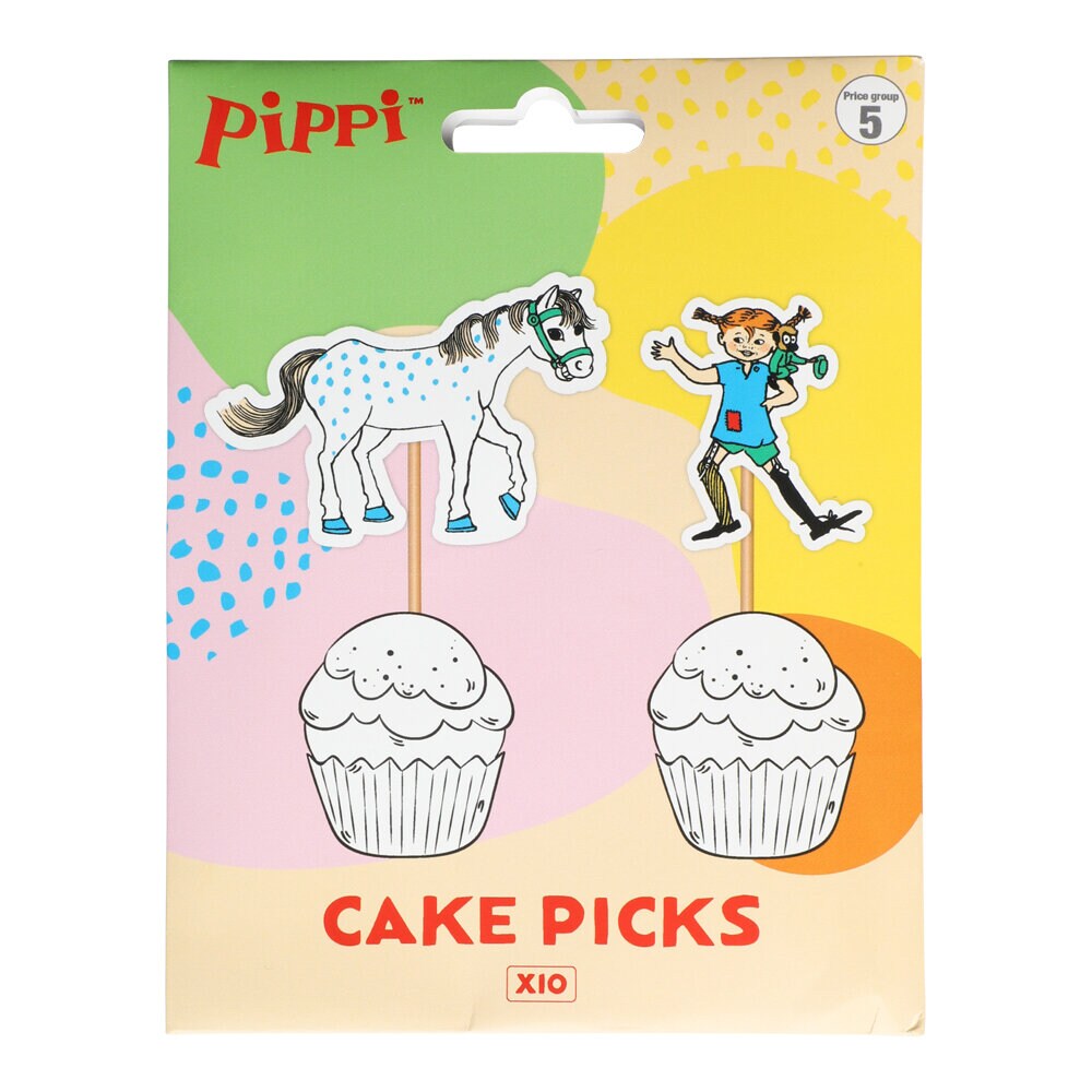 Pippi Langkous - Caketoppers 10 stuks