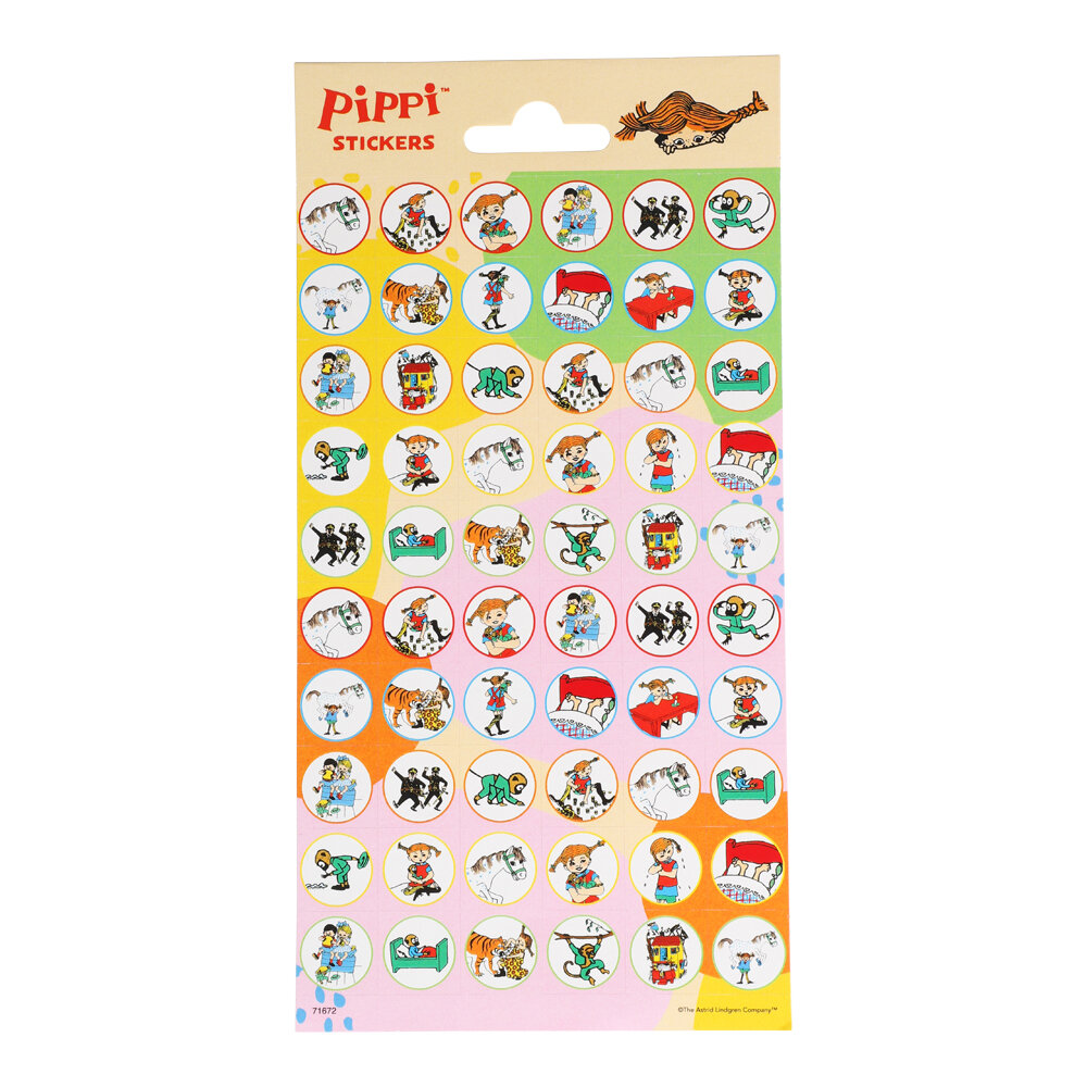 Pippi Langkous Stickers 60-pack