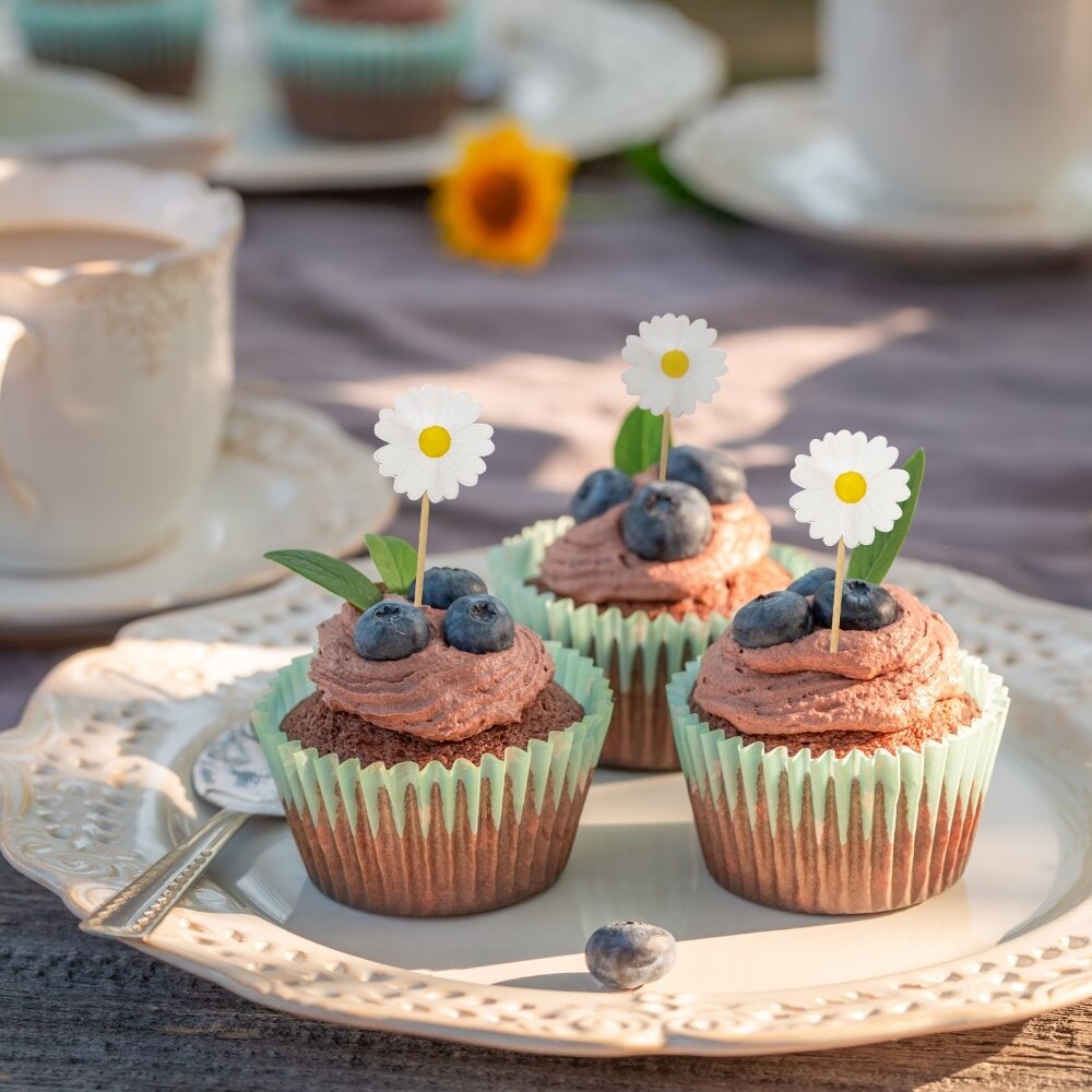 Daisy - Cake Toppers 10 stuks