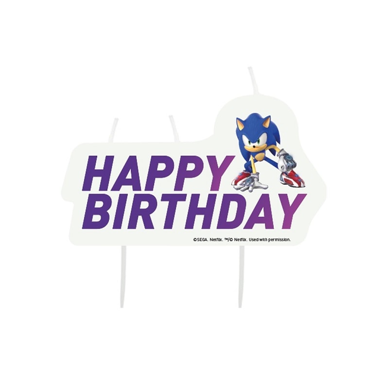 Sonic the Hedgehog - Taartkaars