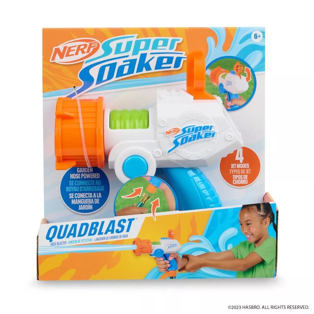 NERF QuadBlast Kleine Pistool voor Waterslang