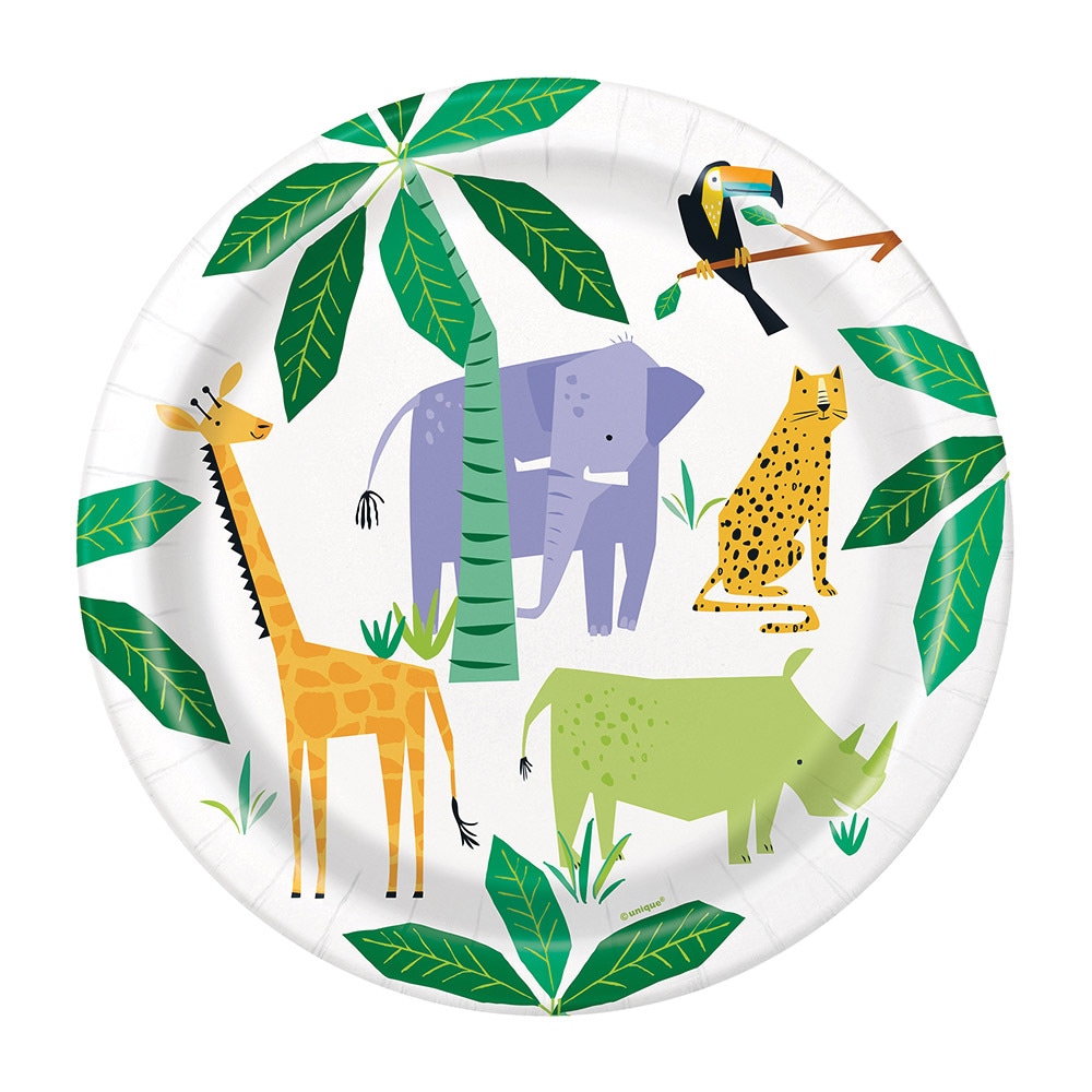 Safari Animal - Bordjes 8 stuks