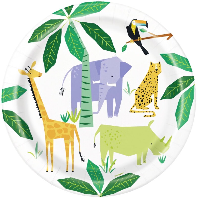 Safari Animal - Bordjes 8 stuks